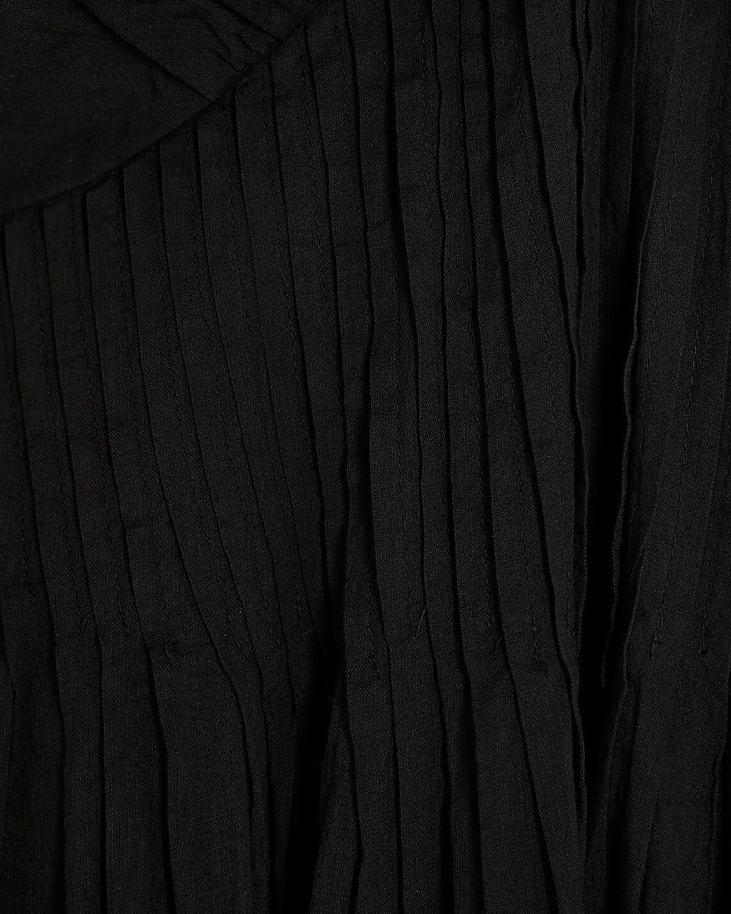 Black Premium flutter midi dress
