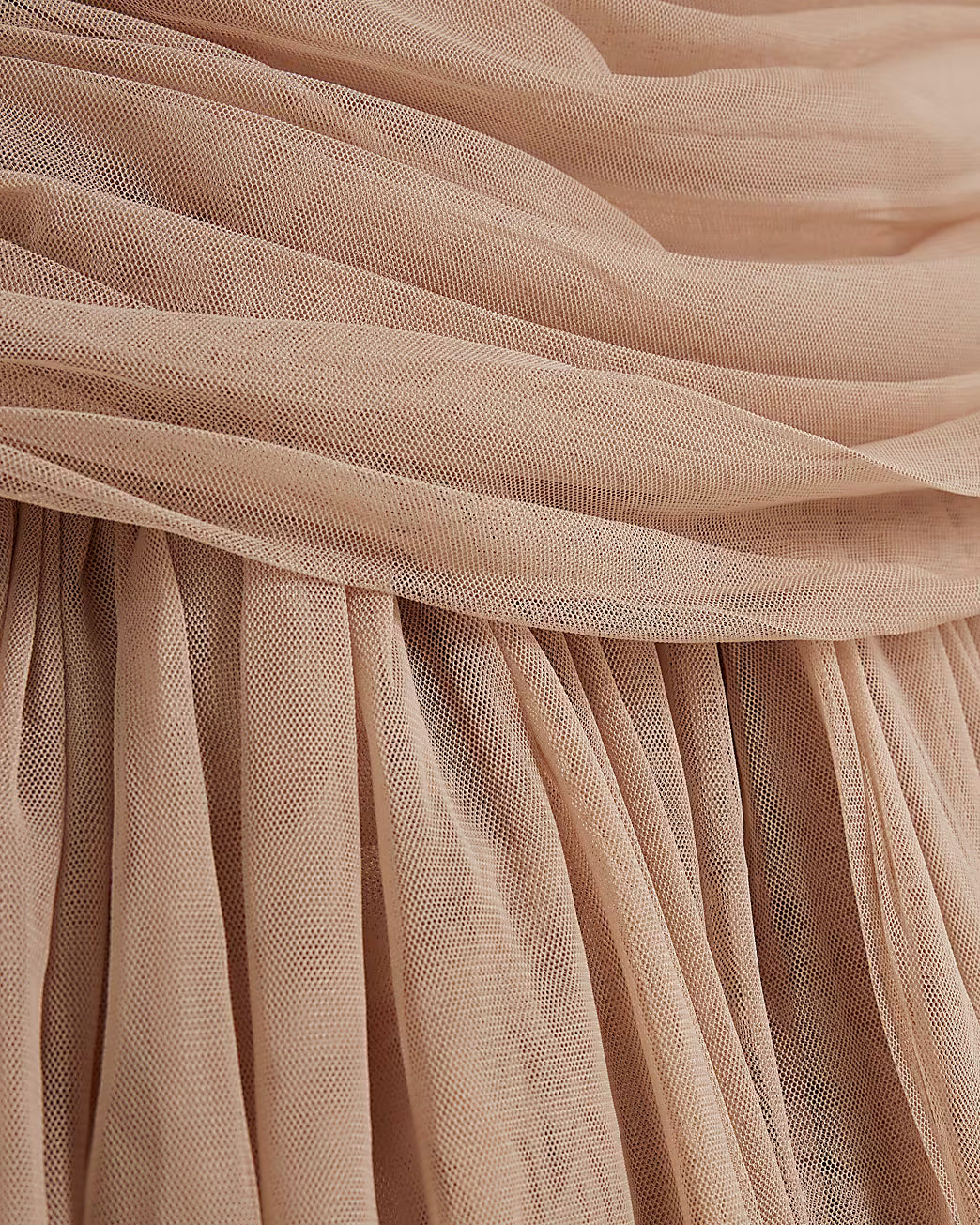 Beige Bow Back Cut Out Tulle Mini Dress