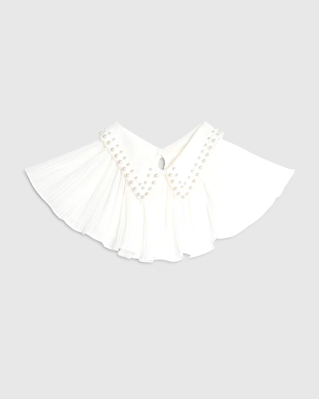 Cream Pearl Embellished Collar