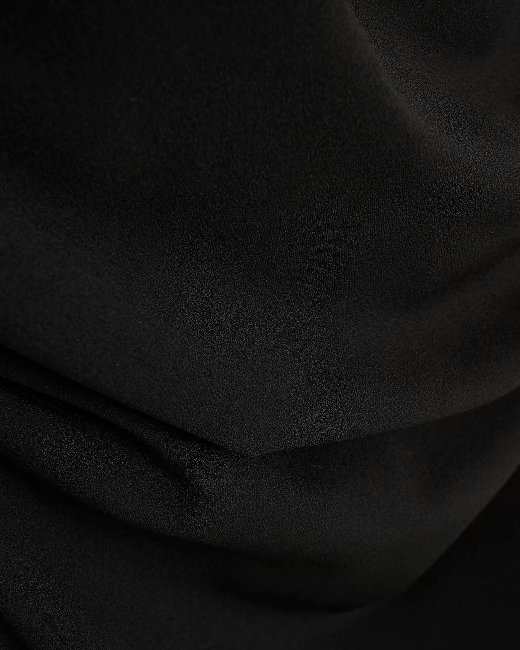 Black Asymmetrical Draped Maxi Dress