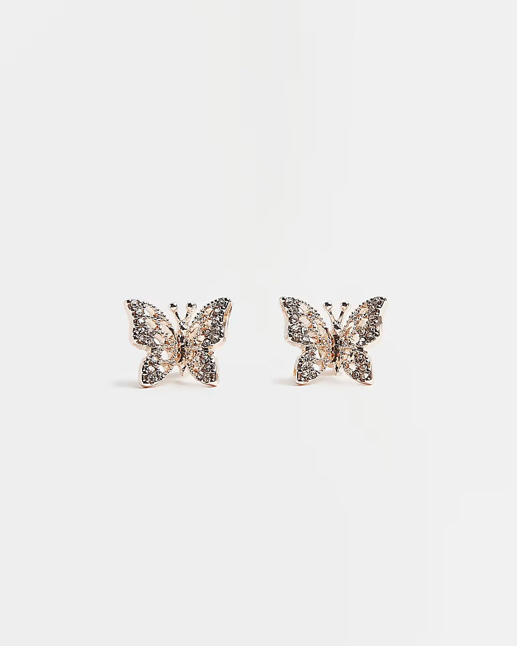 Rose Gold Butterfly Studs