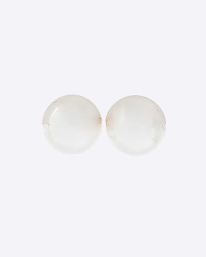 Silver ball stud earrings