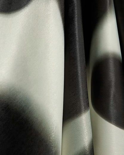 Cream Halter Neck Spot Satin Slip Dress